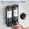 Shampoo and Conditioner Dispenser,Unisense Shower Soap Dispenser 2 Chamber No