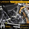LATTOOK 3/8" Drive Crowfoot Wrench Set, 10-Piece Metric Crows Foot