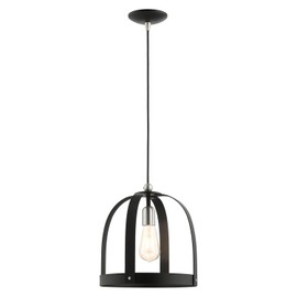 Livex Lighting 1 Lt Textured Black Pendant
