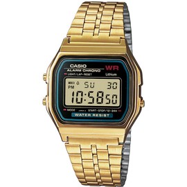 Casio Classic Watch A159WGEA-1EF, black/gold, Dress