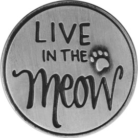 Angel Star Live in the Meow. Think Paws-itive Paw Print Memory Token Coin 49765