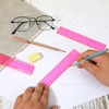 Ruler 6 Inch, 3 Pack Ruler Set Plastic Straight Ruler