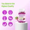 High Purity Resveratrol Gummies, 98% Trans-Resveratrol with Quercetin, Coq 10,