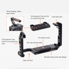 Camera Cage Accessorie Precise Opening Easy Installation Aluminum Alloy Camera
