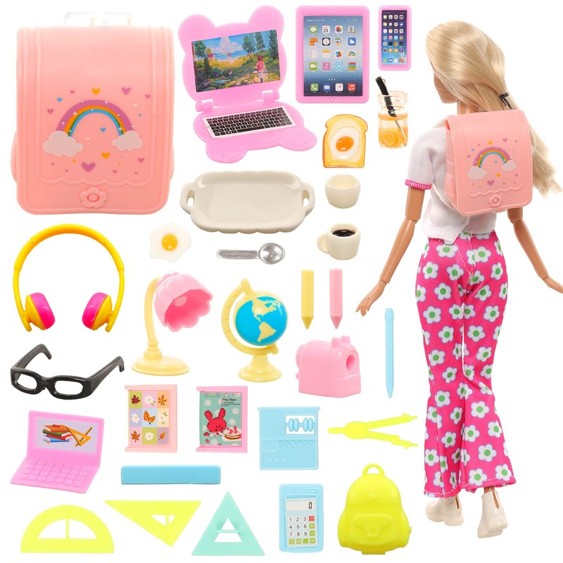 Festfun Doll Accessories Bag Laptop Tablet Phone Headset Accessories for