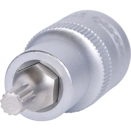 KS Tools 1/2 Inch Bit Socket XZN, M6, 55 mm, on Hanger