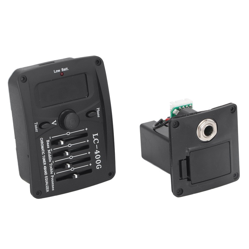 Acoustic Guitar 4 Band Equalizer EQ Preamps Piezo Pickup Chromatic