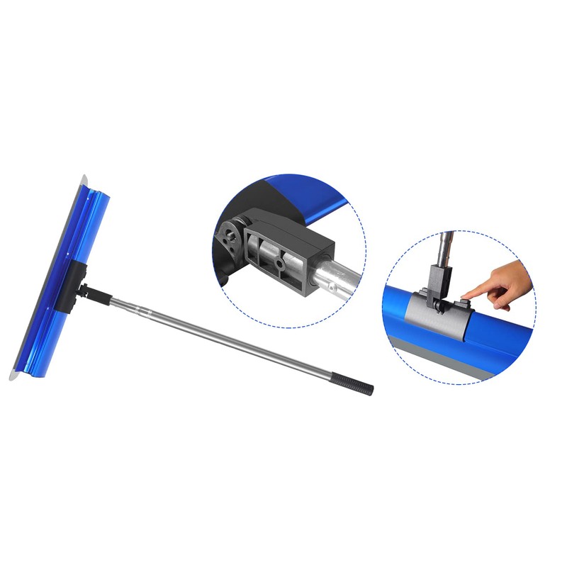 KEZERS Drywall Skimming Blade Handle Combo,35"-81" Stainless Steel Extension Pole