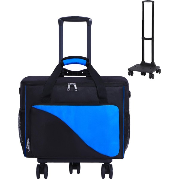 Bowling Ball Bag 2 Ball Bowling Bag with Wheels Blue