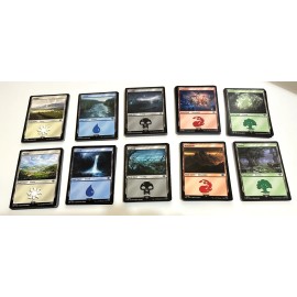 MTG Lord of the Rings (LTR) Basic Land Set Non-foil (10 cards, 1 of each style)