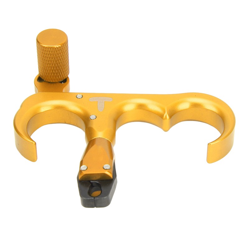 3 Finger Hand Held Bow Release Aluminum Alloy Thumb Release