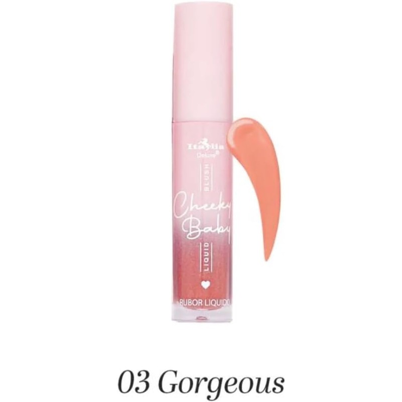 Italia Deluxe Rubor Liquido Cheeky Babe (03 Gorgeous, Unico)