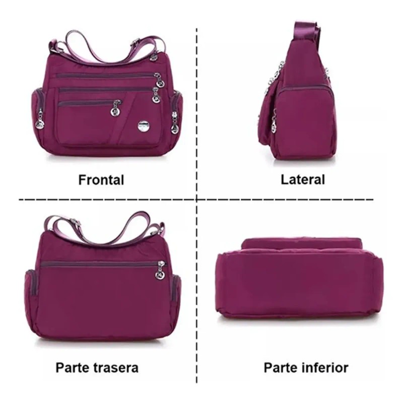 Bolso Multifuncional Impermeable Y Antirrobo Para Mujer