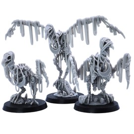 Forged Terrain Egyptian Skeleton Vulture Bird, 32mm Undead Miniature for Tabletop Wargames, DnD, RPGs & TTRPGs, Fantasy Monster, Miniatures for Wargaming & Roleplaying