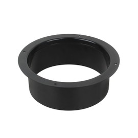 6 Inch Duct Connector Wall Plate, HVAC Ventilation System, Black