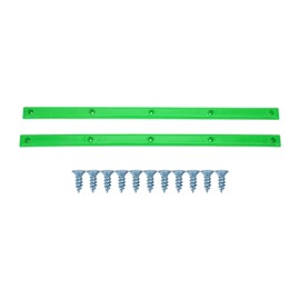 2Pcs Skateboard Rails Edge Protector Wear-resistant Flexible Ribs Bones Board Rails with Mount Screws(green) Ride