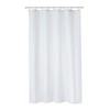 FRESH IDEAS Shower Curtain Liner with Shower Clips, Easy On/Off