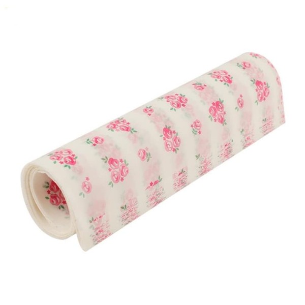 SHUILING 50pcs Wax Paper Cute Food Picnic Paper Baking Sheets