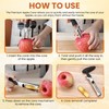 Apple Corer Remover, Stainless Steel Apple Corer with Serrated Blade