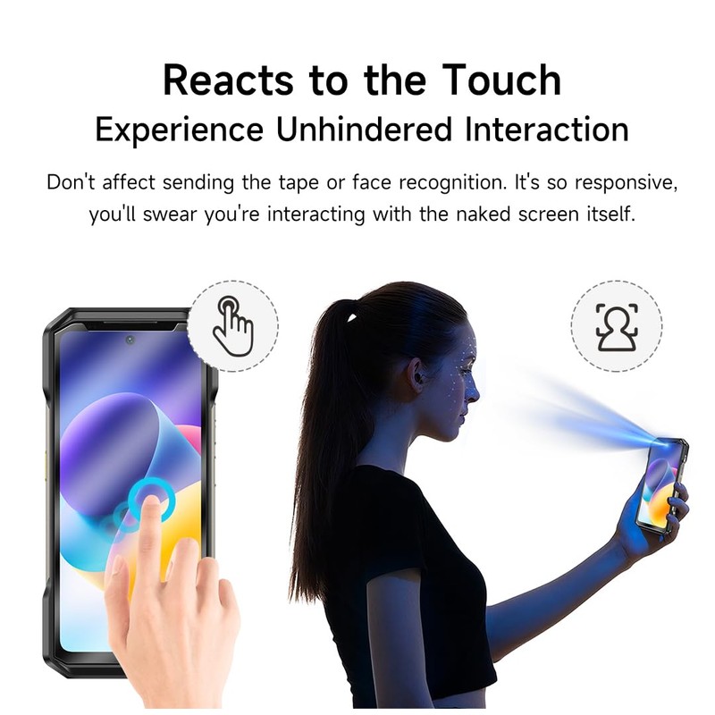Ulefone 2-Pack Screen Protector Armor 27 Series, Shatterproof Tempered Glass