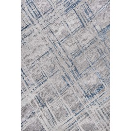 JONATHAN Y Slant Modern Abstract Gray/Blue 8 ft. x 10 ft. Area Rug, Transitional,Contemporary,Solid & Striped,EasyCleaning,Bedroom,LivingRoom, Non Shedding
