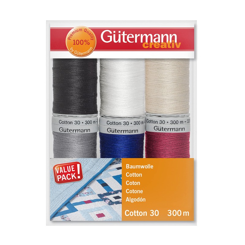 Gütermann - Gütermann Cotton No.30 (300m) Sewing Thread Set 1-6
