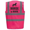 Horse & Rider - Horse Riding Equestrian Premium Pink Hi