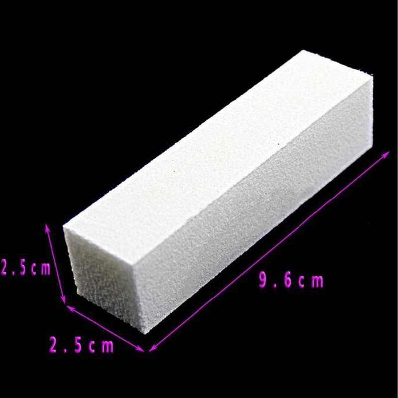 Haobase 5Pcs Nail Buffer Block , White Buffer Sanding Block,120