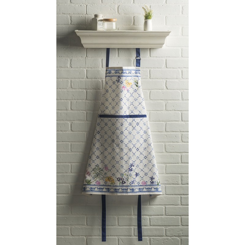 Maison d'Hermine 100% Cotton 1-Piece Kitchen Apron with Adjustable Neck