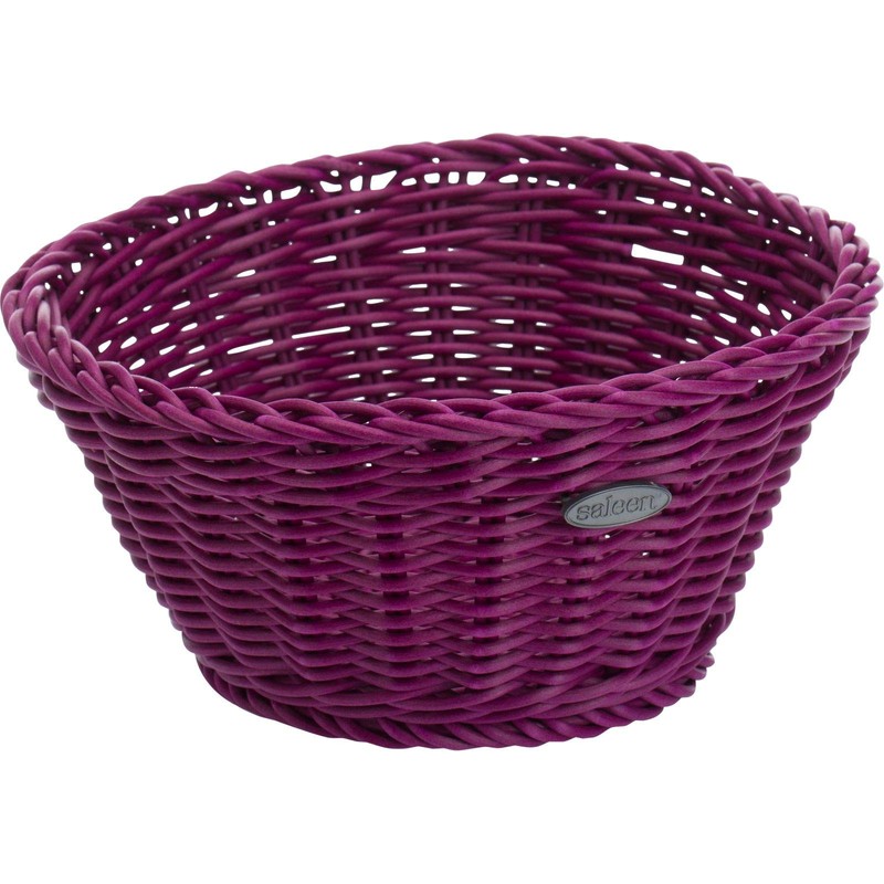 Saleen Trend Basket Round Ø18x10 cm in Purple, polypropylene 18