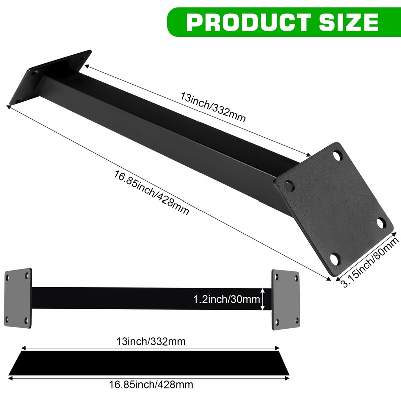 ITULCYO 4PC 45°Degree Angle Support Bracket Kit，Pergola Support Bracket Inside