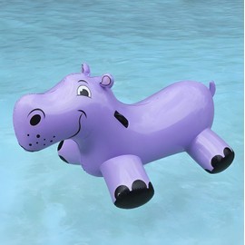 Poolmaster Giant Inflatable Pool Float Happy Hippo Rider Large 81702