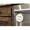 DISHWASHER MAGNET CLEAN DIRTY Sign Indicator with Strong Magnet Round