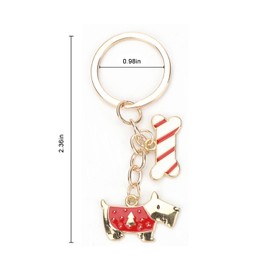 Dog Keychain,Cute Dog Couple Keychains,Dog Keychains for Dog Mom to Express Love and Affection with Cute Design,Unique Keychains for dog Lovers