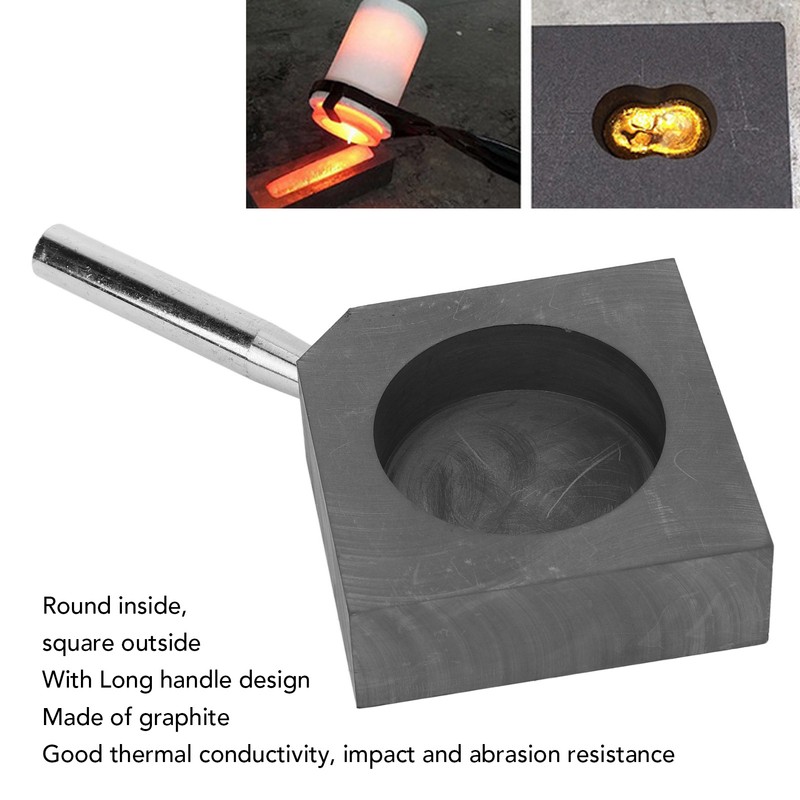 Graphite Casting Mold Heat Resistant High Purity 2.4in Diameter 0.8in