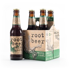 Maine Root Hand Crafted Root Beer Soda, 12 fl oz (12 Glass Bottles)
