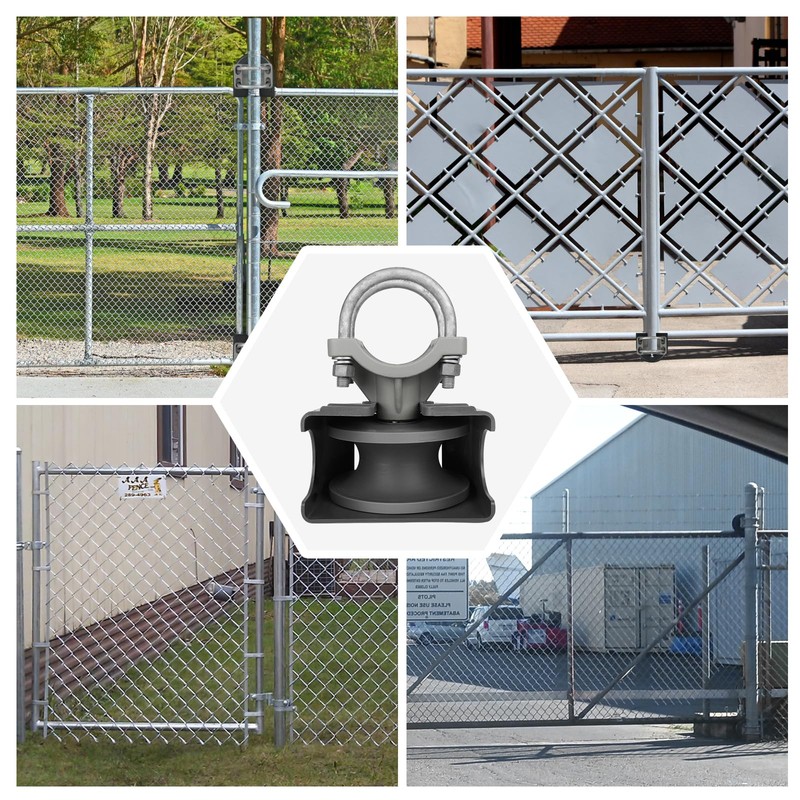 Wmebee Nylon Cantilever Gate Roller, 2-3/8"(2-1/2") Round Gate Frame 4"