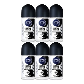 Nivea Black & White Invisible Original Deodorant, 1.7oz (Pack of 6)