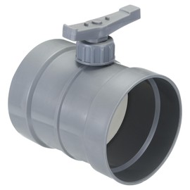 PATIKIL 5" HVAC Duct Manual Volume Damper, PP Adjustment Flame Retardant Airflow Backdraft Damper Control for HVAC Air Balancing System, Dark Grey