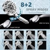 Filtered Shower Head with Handheld, High Pressure 10 Spray Mode