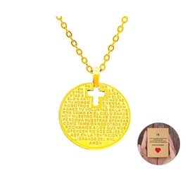 Only faith Cross Necklace for Women Stainless Steel Cross Pendant 45cm with Envelope or Gift Box Standard Stainless Steel Not Applicable, Stainless Steel, Not Applicable