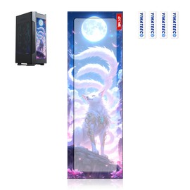 YIMATEECO 360 mm Dust Filter PC Fan Covers for Computer Case Cooler Fan, 360 x 120 mm PC Fan Dust Filter Dust Protection Grille with Magnetic Frame (UV Nine-Tailed, PVC 50 Meshes, 1 Piece, White)