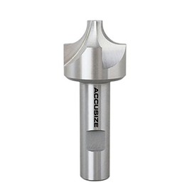 Accusize''dustrial Tools 1/2'', H.S.S. Corner Rounding End Mills, 3/4'', Shank Dia, 1-1/2'' Cutter Dia, 3-7/8'' Overall Length, 1011-1234