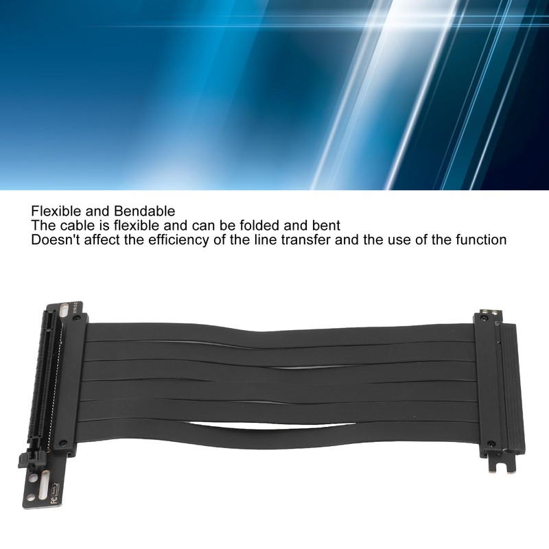 PCIe 3.0 X16 GPU Riser Cable High Speed Female 90