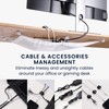 kwmobile Cable Management Desk Cable Net - Hide Cables -