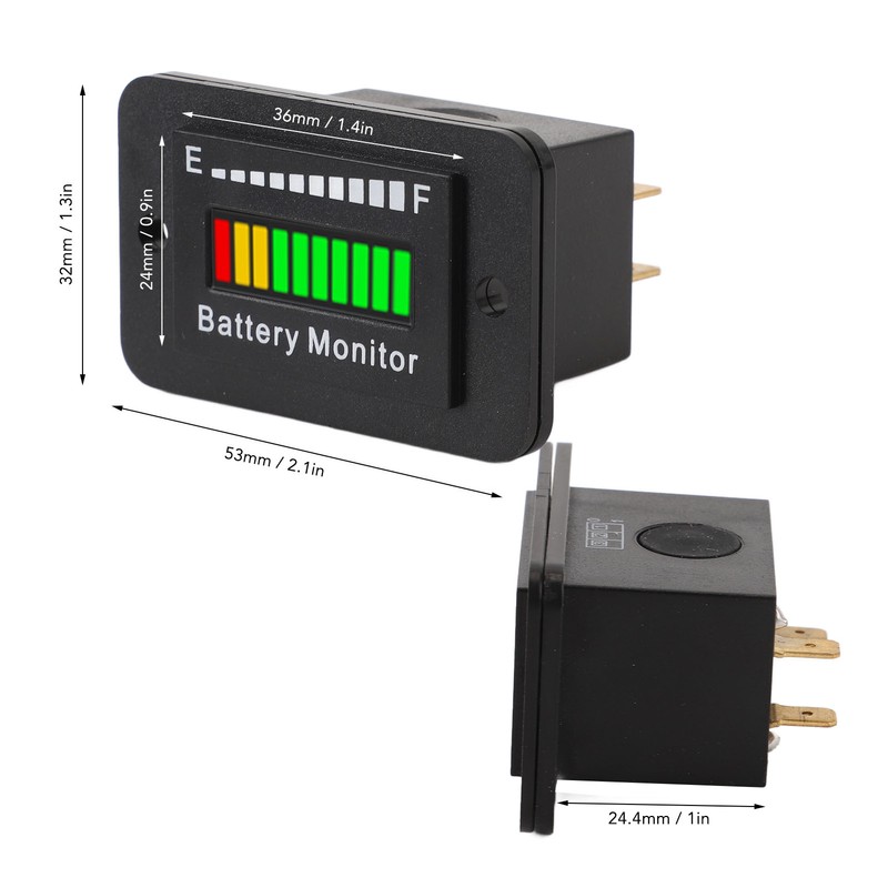 12V 24V 48V 60V 72V LED Battery Monitor Meter Battery