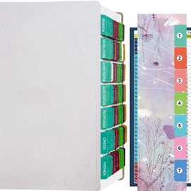 Catholic Church Catechism Index Tabs, Color Coded Clear PVC, Bible Tabs with Alignment Guide, Waterproof