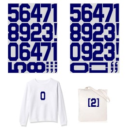 Letras de transferencia de calor para planchar de 3 pulgadas, alfabetos, tela de vinilo para manualidades, camisetas deportivas, ropa y eslogan, decoración (número 3 pulgadas, azul)