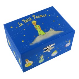 Musical Jewellery Box with Musical Wooden Box with the Little Prince and the Fox in Motion and 18 Tone Musical Mechanism - Clair de Lune - Moonlight (Claude Debussy)