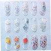 Ipetboom Nail Art Sticker Kit 40 Snowflake Nail Decals for